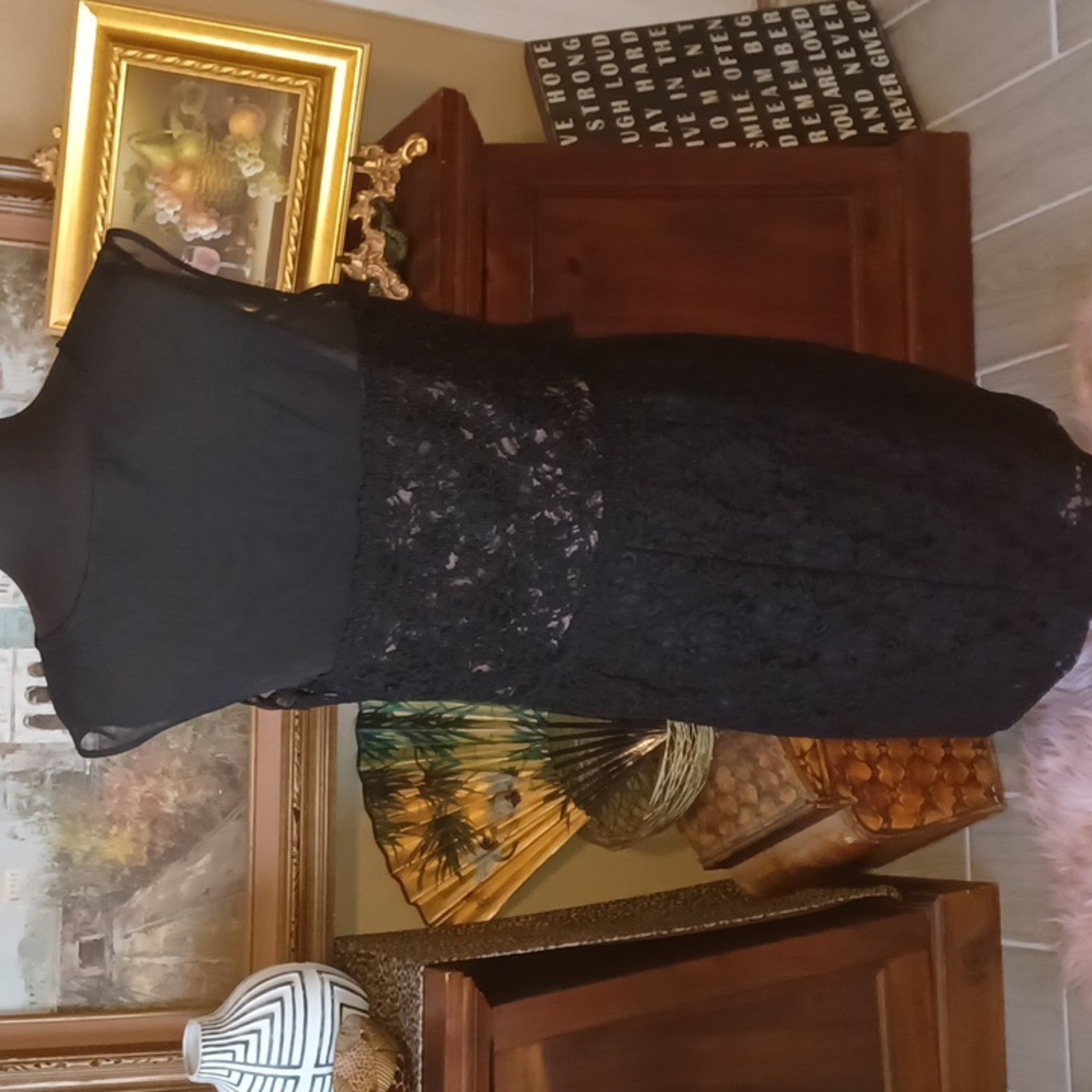 Ralph Lauren Black Lace Dress - Picture 6 of 8